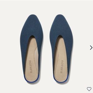 Rothy’s Demi Almond Slides, Navy, Size 9